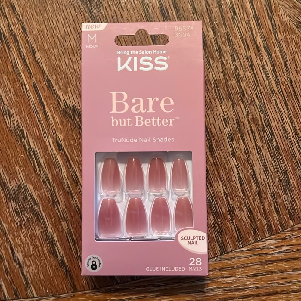 Kiss Bare but Better nail set. True nude nail shades